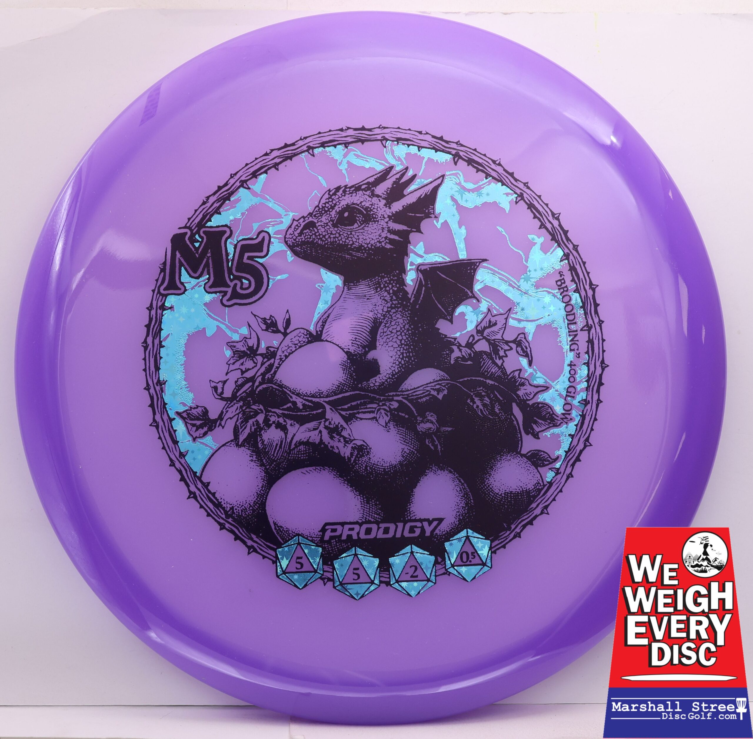 Prodigy M5, 400 Glow Brooding • Marshall Street Disc Golf